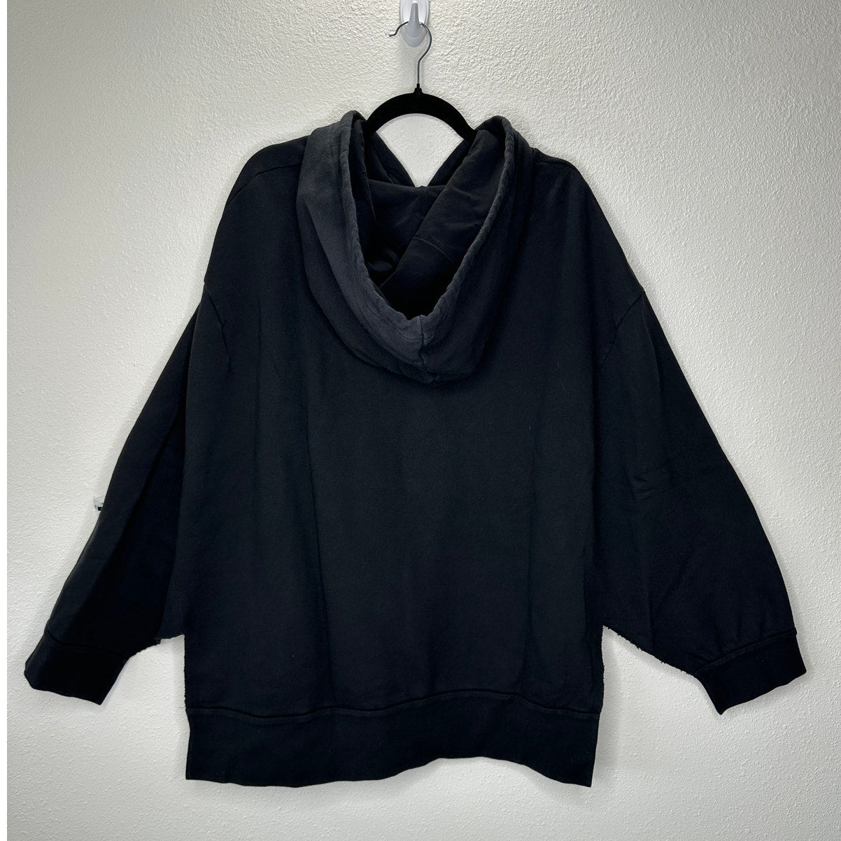 NWT Maison Margiela UNIQUE Black Hooded Sweatshirt Poncho Style M