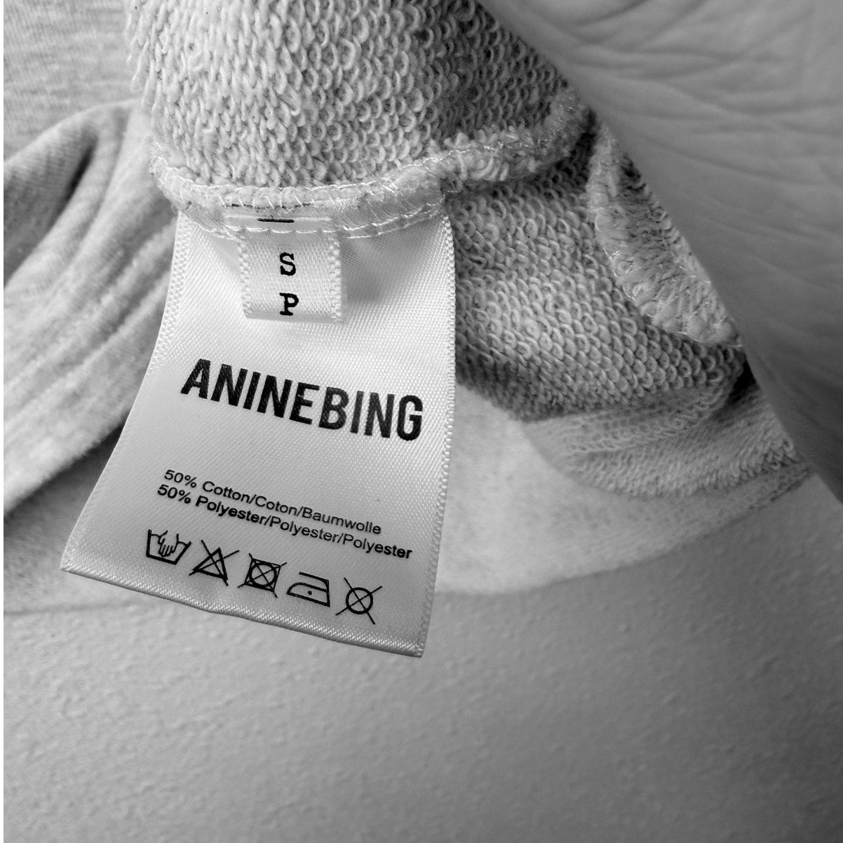 Anine Bing Gray Sleeveless Sweater Minimalist Logo Top SM