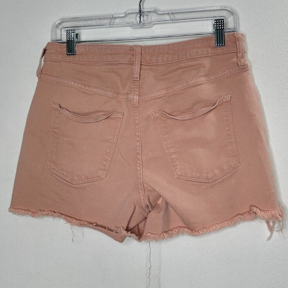Universal Thread Peach High Rise Cut Off Raw Hem Jean Denim Shorts 8 / 29