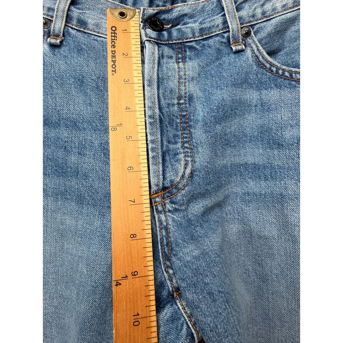 ASKK NY Berkeley Low Rise Straight Jeans Raw Hem Women's US 29