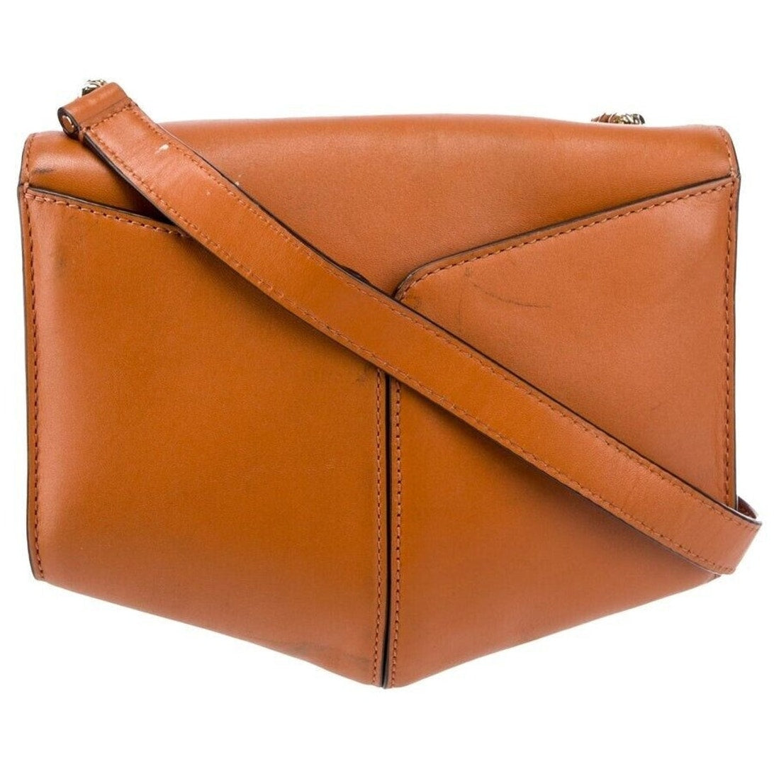 NWOT Sandro Camel Leather Crossbody Bag Lou MM Curcuma Adjustable Strap Purse