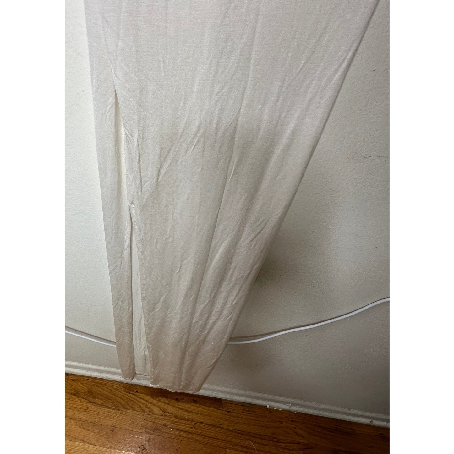 Mikoh Swimwear Maverick Sheer White High Neck Maxi Tank Dress