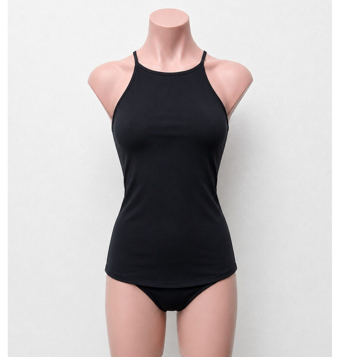Lululemon Black High Neck Racer Back Long Line Tank Top 4