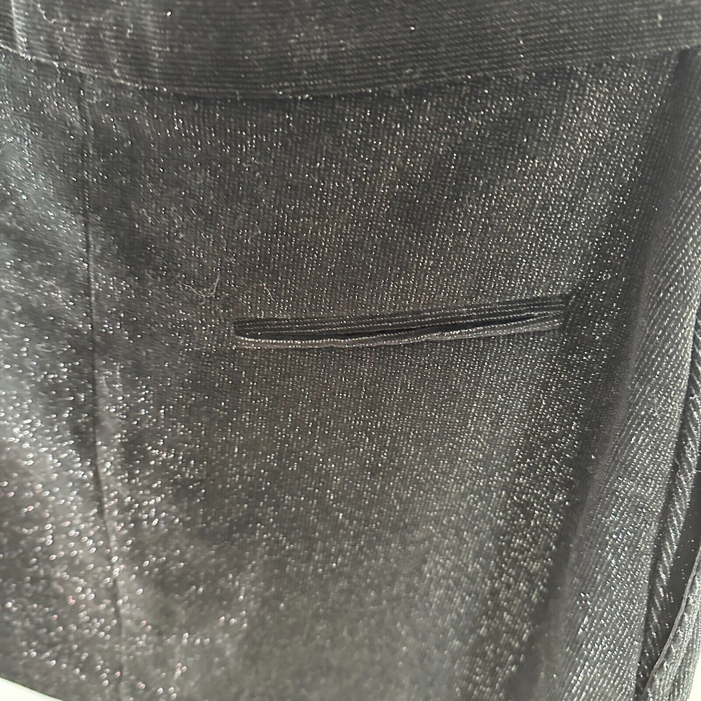 Alex Perry SET Black Silver Shimmer Long Sleeve Shirt & Mini Skirt 6