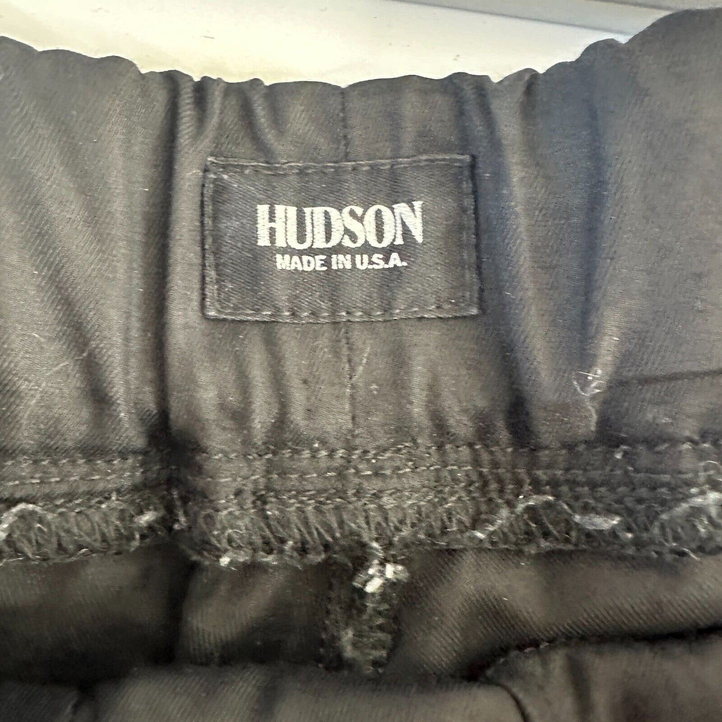 Revolve Hudson Katie Crop Black Sweatpant Jogger Zip Pocket Drawstring Pants 26