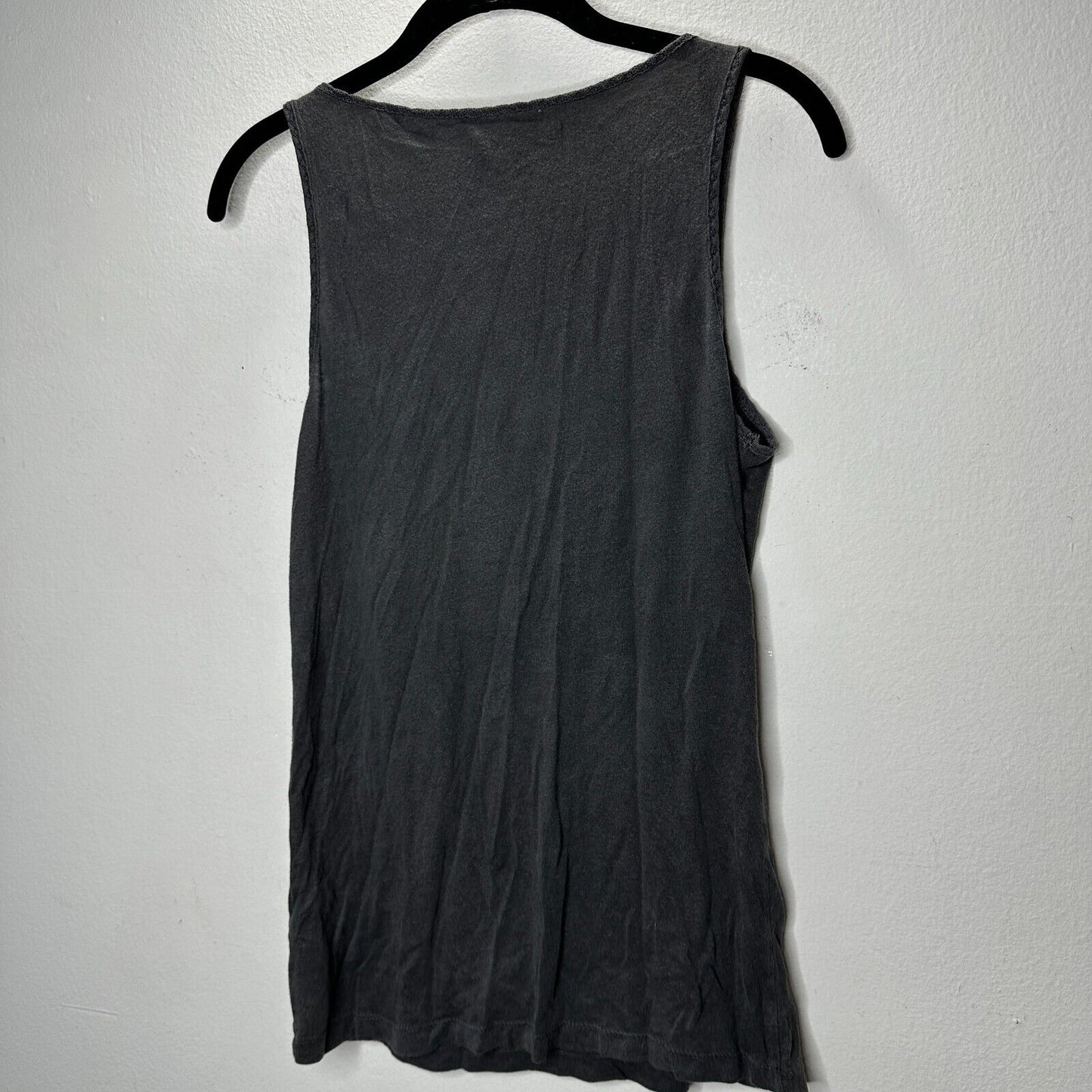 Zara Trafaluc Gray Multicolor Teal Pink Yellow Beaded Aztec Design Tank Top SM