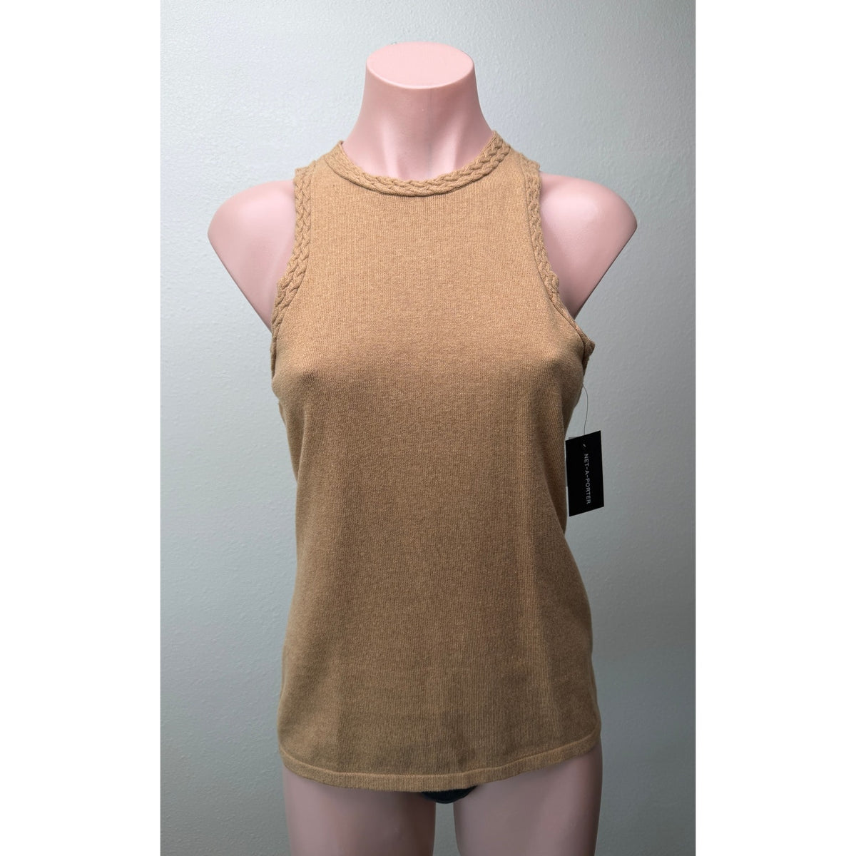 NWT Joslin Isabel Tobacco Cotton Cashmere Knit Tank Women M