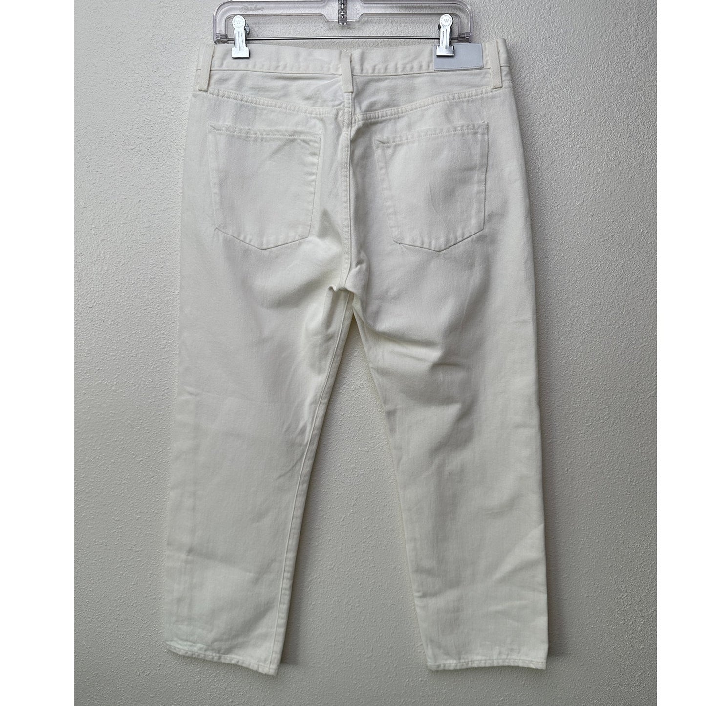 Goldsign Ivory Straight-Leg 100% Cotton Jeans Women’s 29 Button Fly
