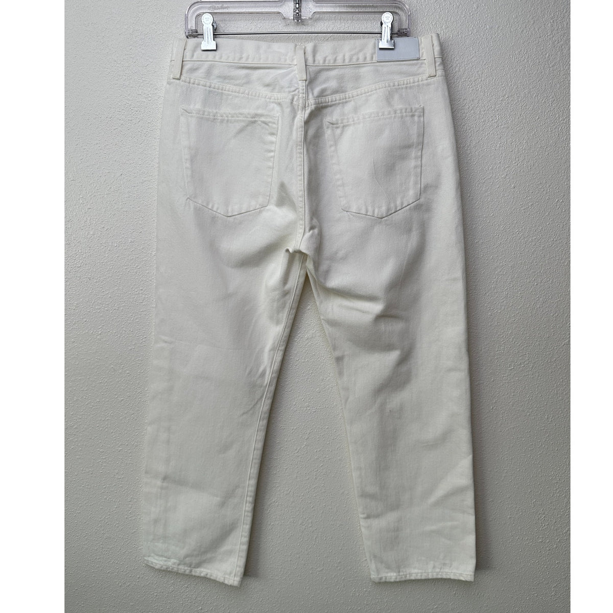 Goldsign Ivory Straight-Leg 100% Cotton Jeans Women’s 29 Button Fly