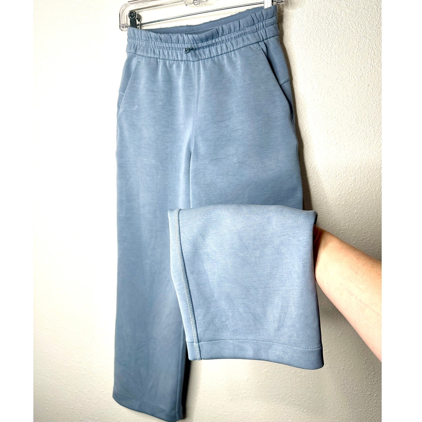 Lululemon Softstreme Pale Blue High Rise Drawstring Lounge Pant Size 2 Oversize