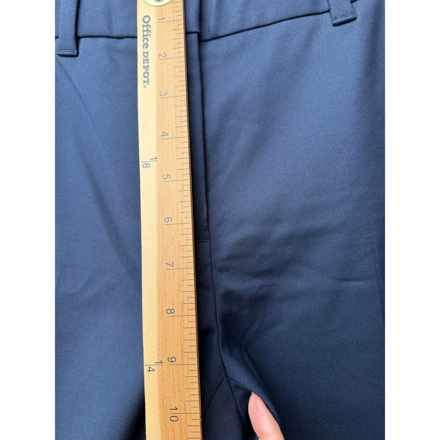 3.1 Phillip Lim Navy Blue Cropped Front Zip Trouser Pants Size 2
