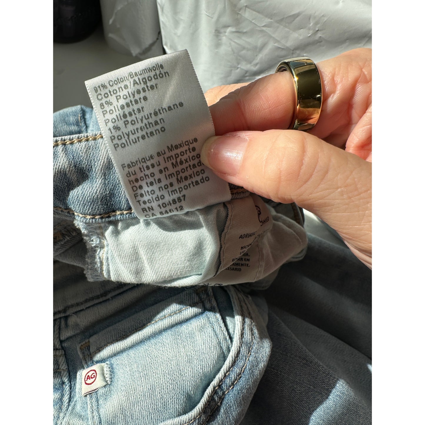 AG Faye Jeans Light Wash Women US 32 Cigarette