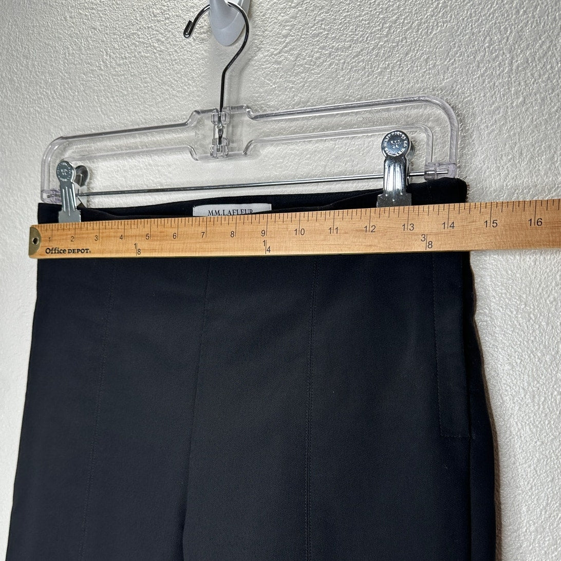 MM Lafleur Black Stretch Skinny Side Zip Trouser Pant 6