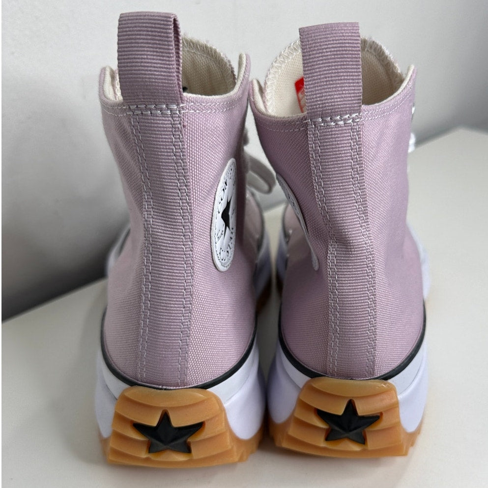 Converse Run Star Hike High Top Platform Sneaker Pink & White W 9 / M 7