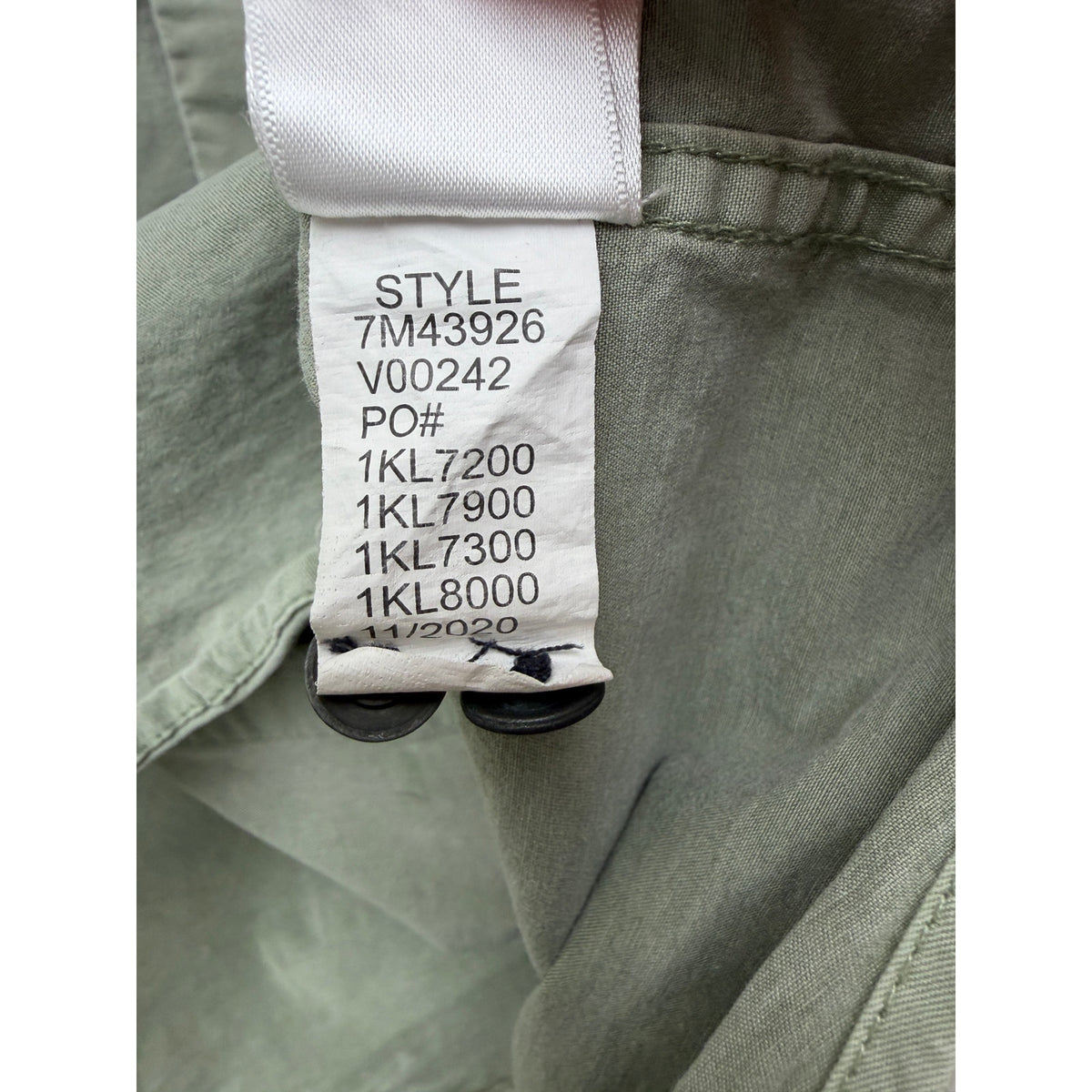 Lucky Brand Sage Green Utility Shirt Men L