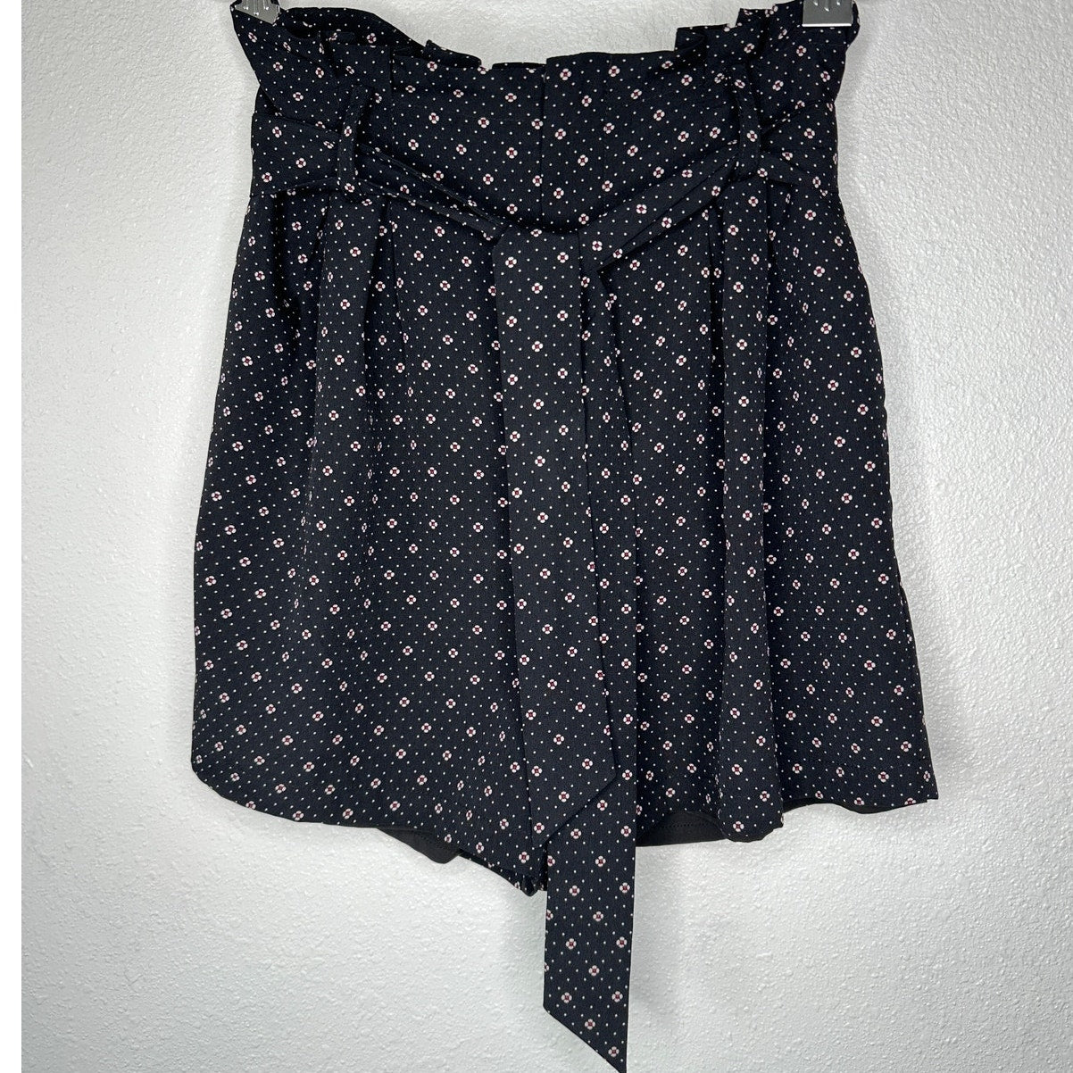 Bishop + Young Serafina Shorts Black Red White Positano Print M