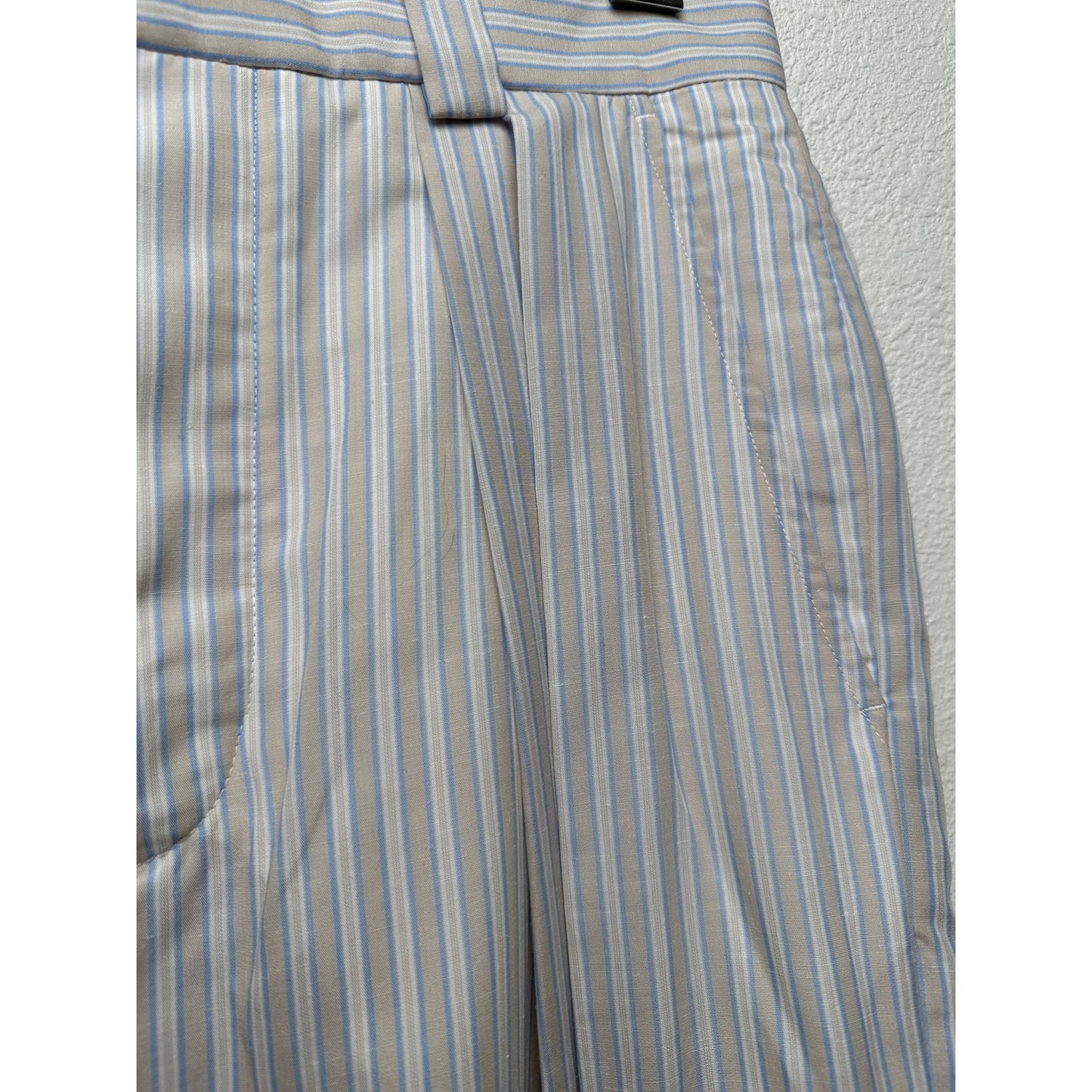 NWT King & Tuckfield Horizon Stripe Wide Leg Trouser US 30