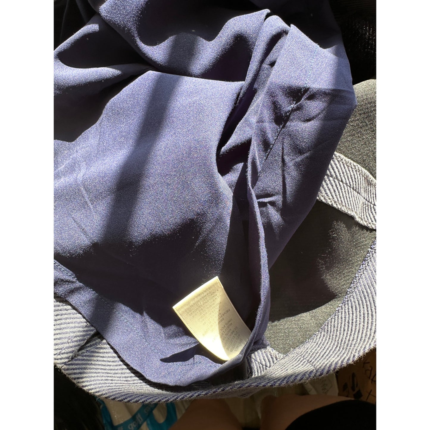 Rebecca Taylor Cream Ruffled Pleat Shoulder Blue Jean Stripe Linen Sheath Dress 0