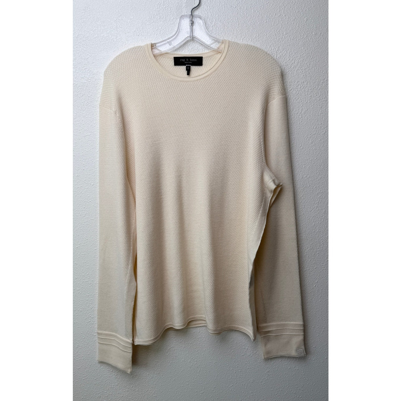 Rag & Bone Cream Waffle Knit Sweater Women’s L