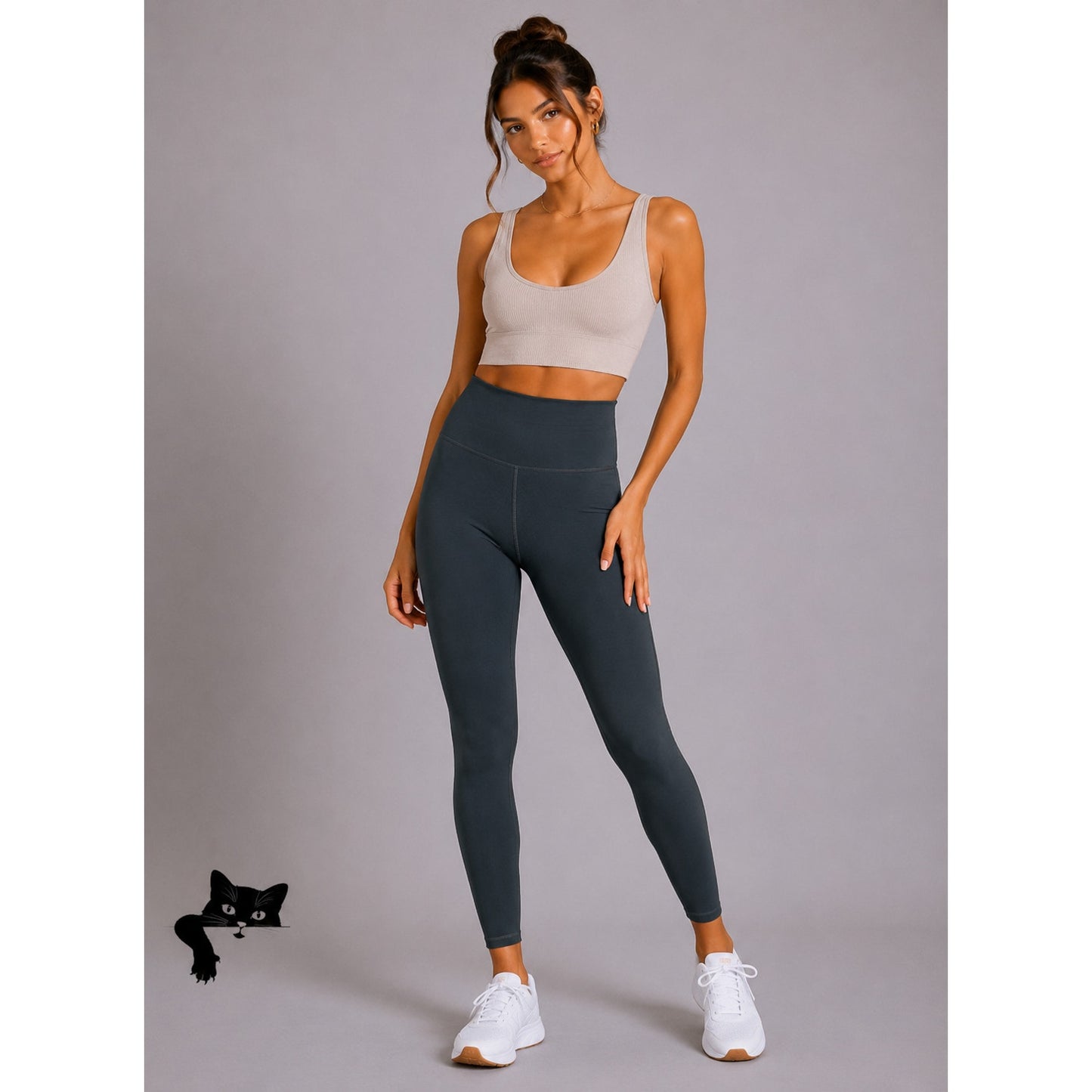 Lululemon Slate Gray High-Waist Yoga Pants 2