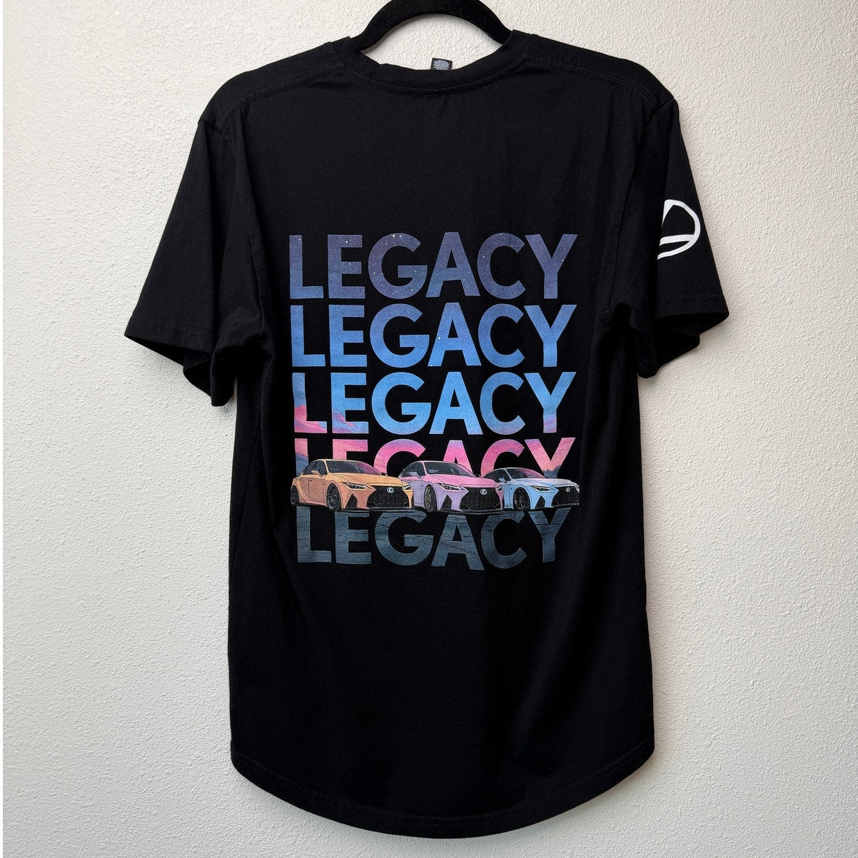 Lexus IS 25th Legacy Tour Black Graphic T-Shirt Unisex Medium