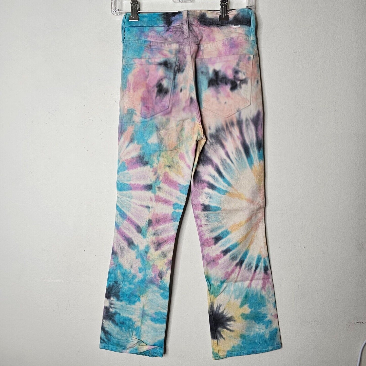MOTHER The Tripper Swirling Secrets Pastel Tie-Dye Jeans Button Fly Front 25
