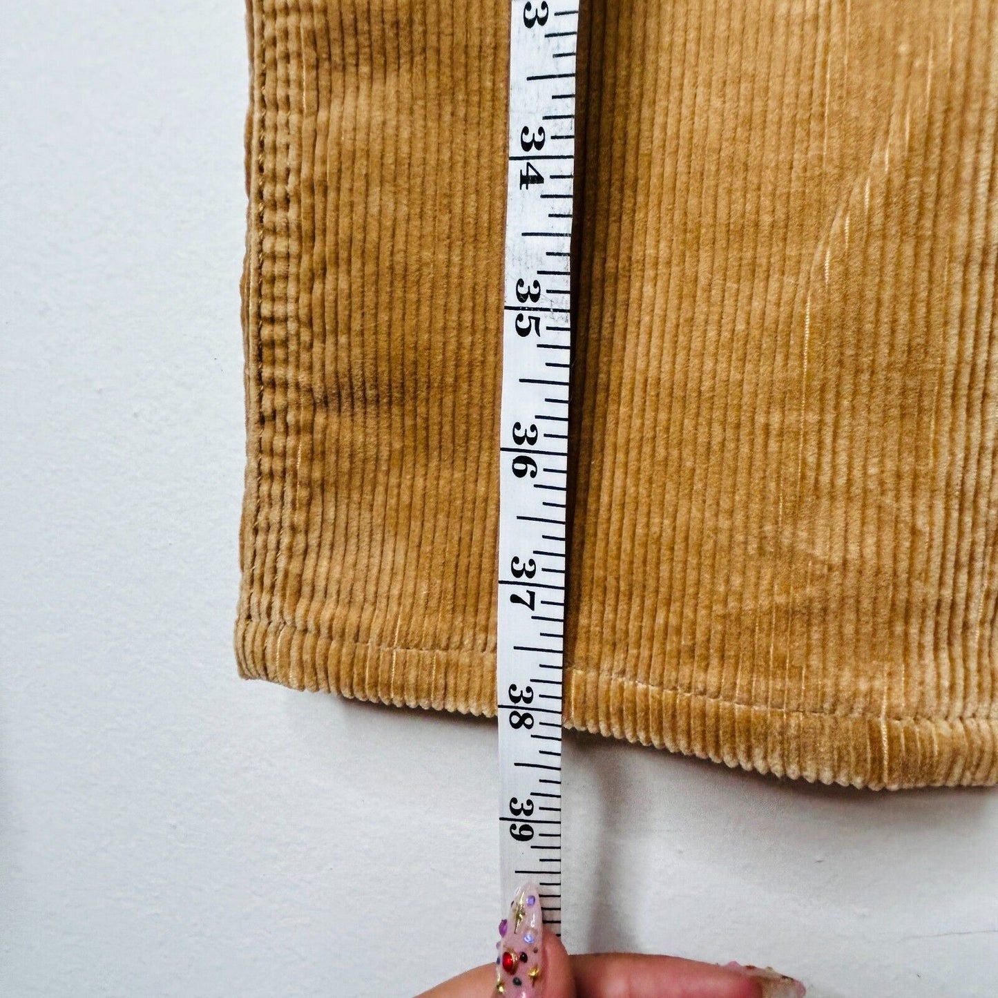 Ralph Lauren Blue Label RL650 Thompson Tan Corduroy Slim Low-Rise Straight Jeans