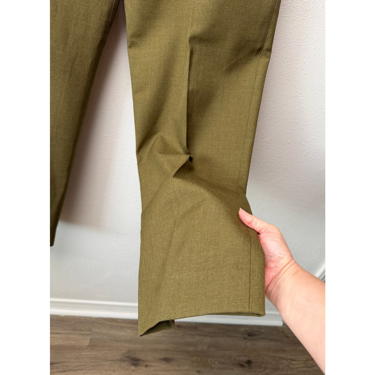 Vintage Olive Military Trousers Men's 38x34 Button Fly