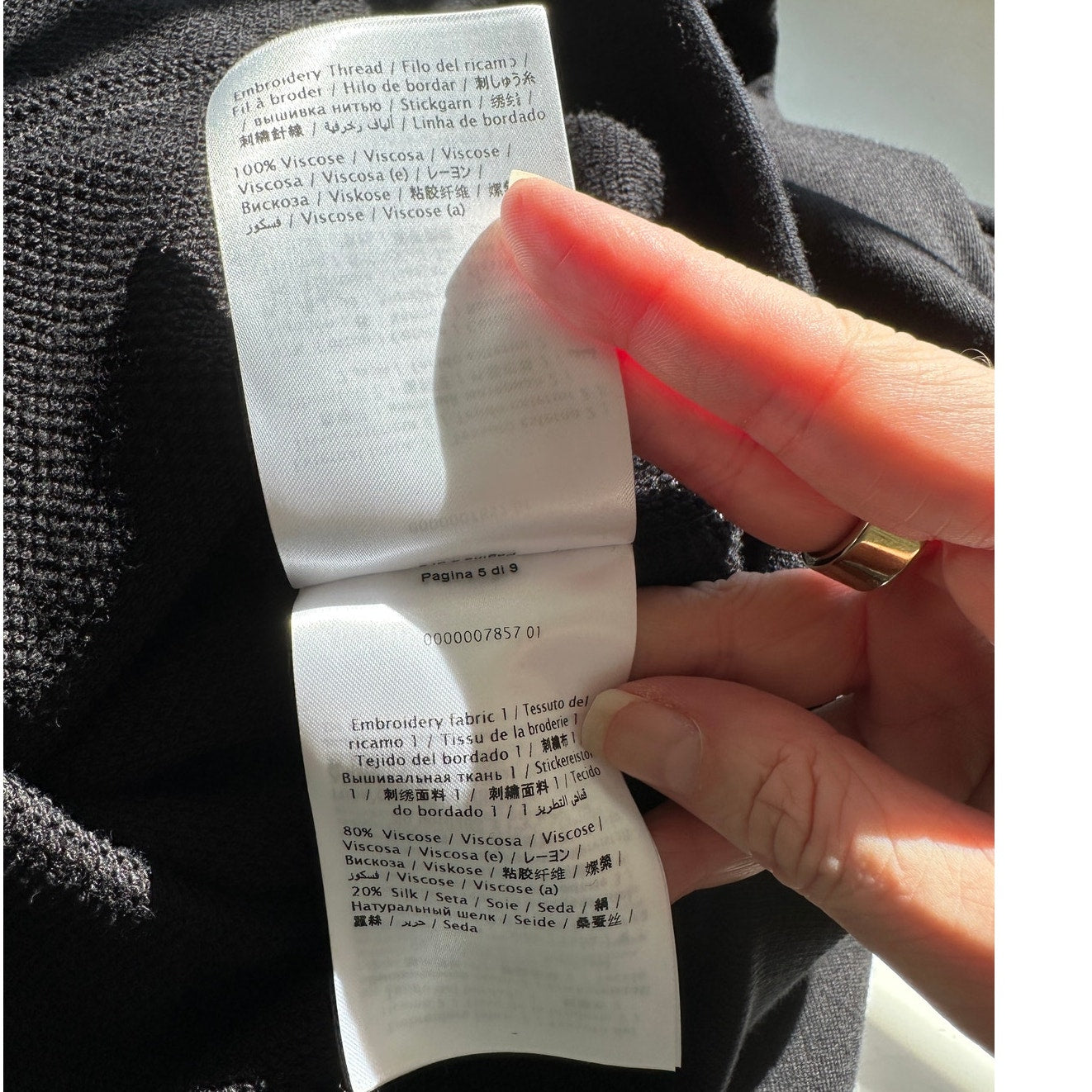 Valentino Garavani Black Hoodie Embroidered White Pansy Patches M