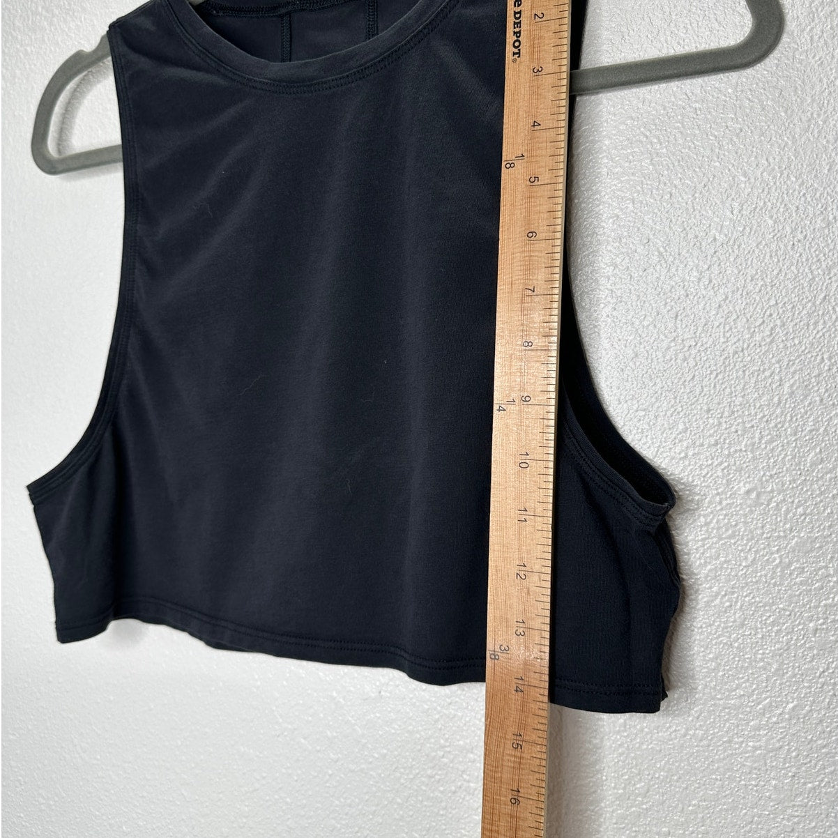 Lululemon Washed Black High Neck Muscle Cut Tank Top 4