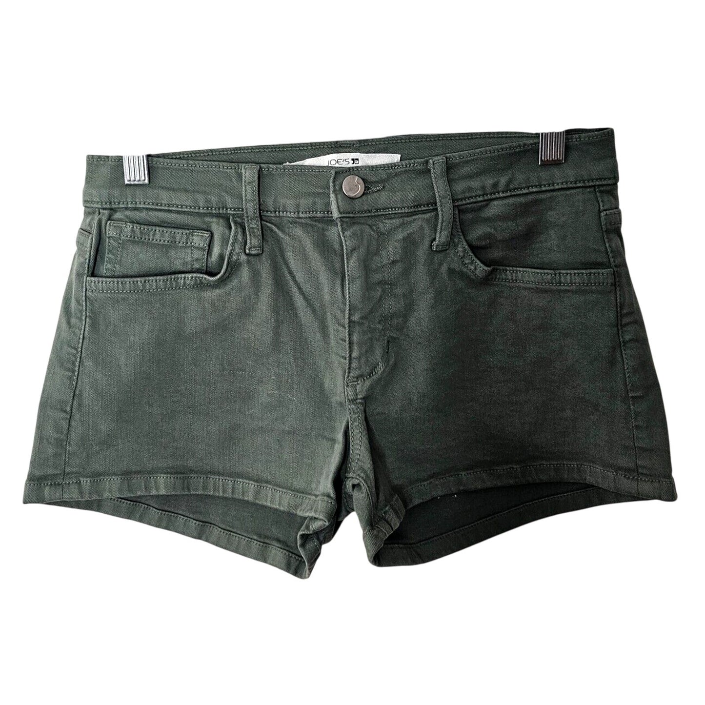 Joe's Cute Olive Army Green Denim 5-Pocket Jean Short Shorts Size 29