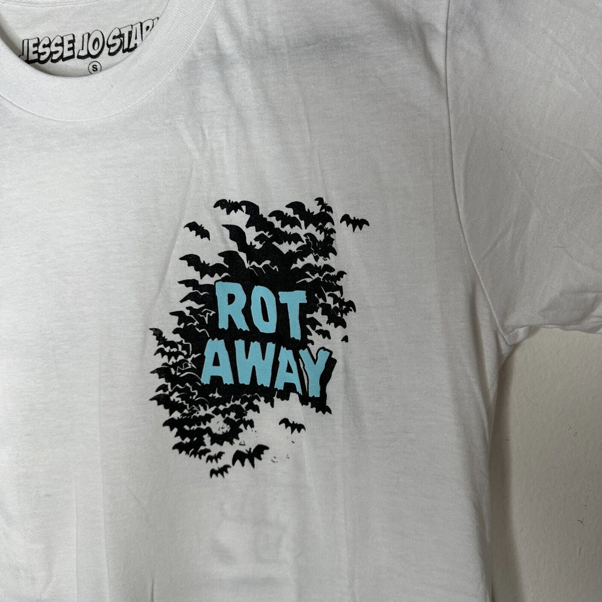 Jesse Jo Stark White Rot Away Wish I Was Dead Graphic Tee S