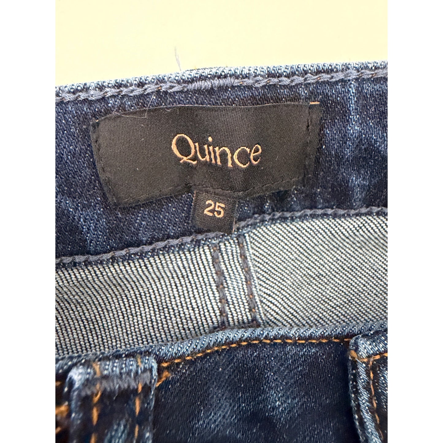 NWT Quince Bella Midnight Blue Wide Leg Jeans 25