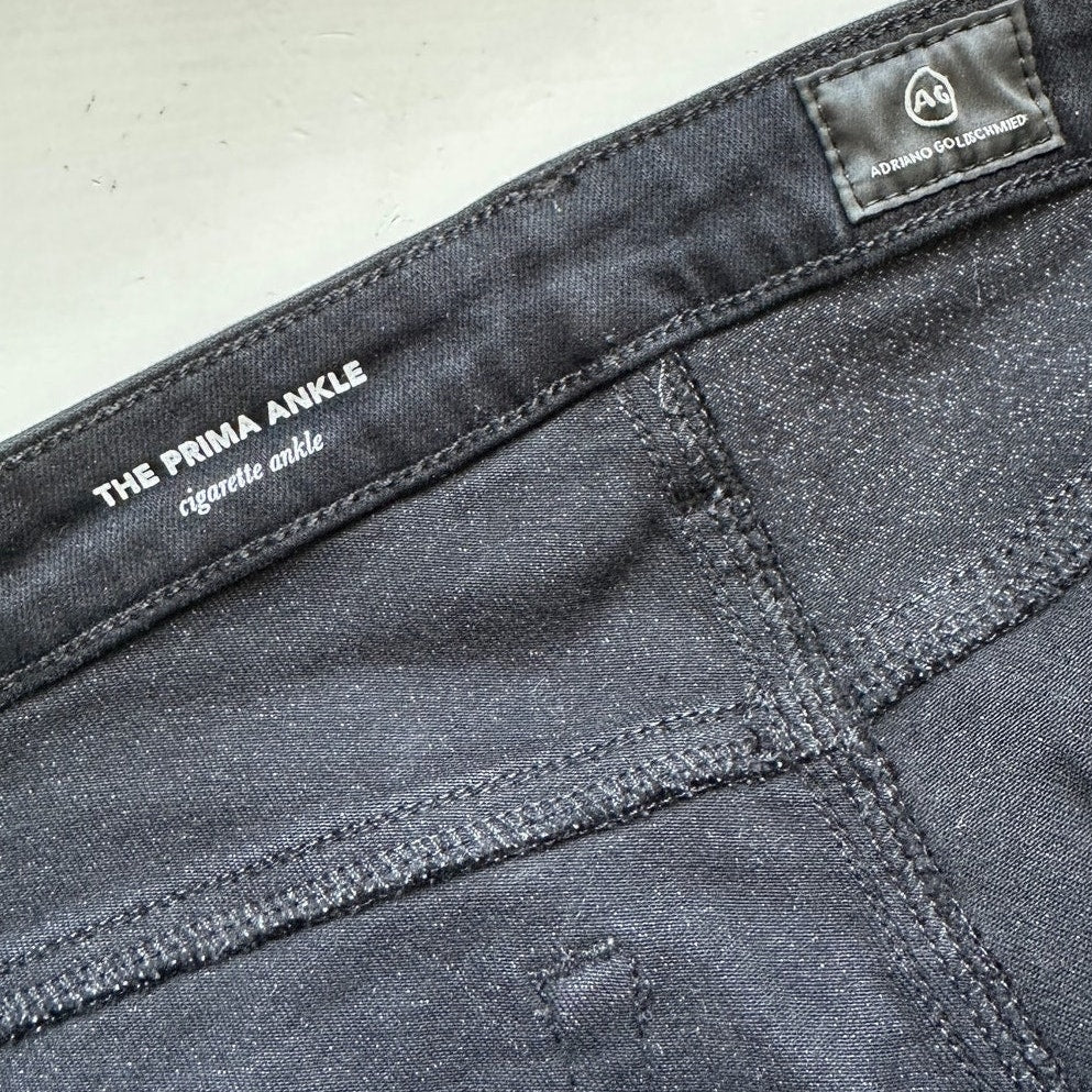 AG Black The Prima Ankle Cigarette Ankle Skinny Jean 30