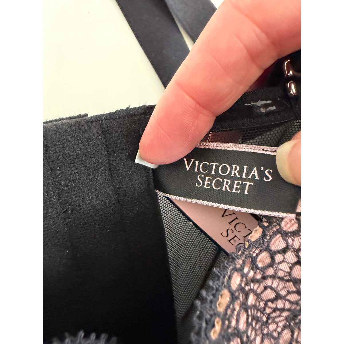 NWT Victoria's Secret Black Lace Bustier Women 32C