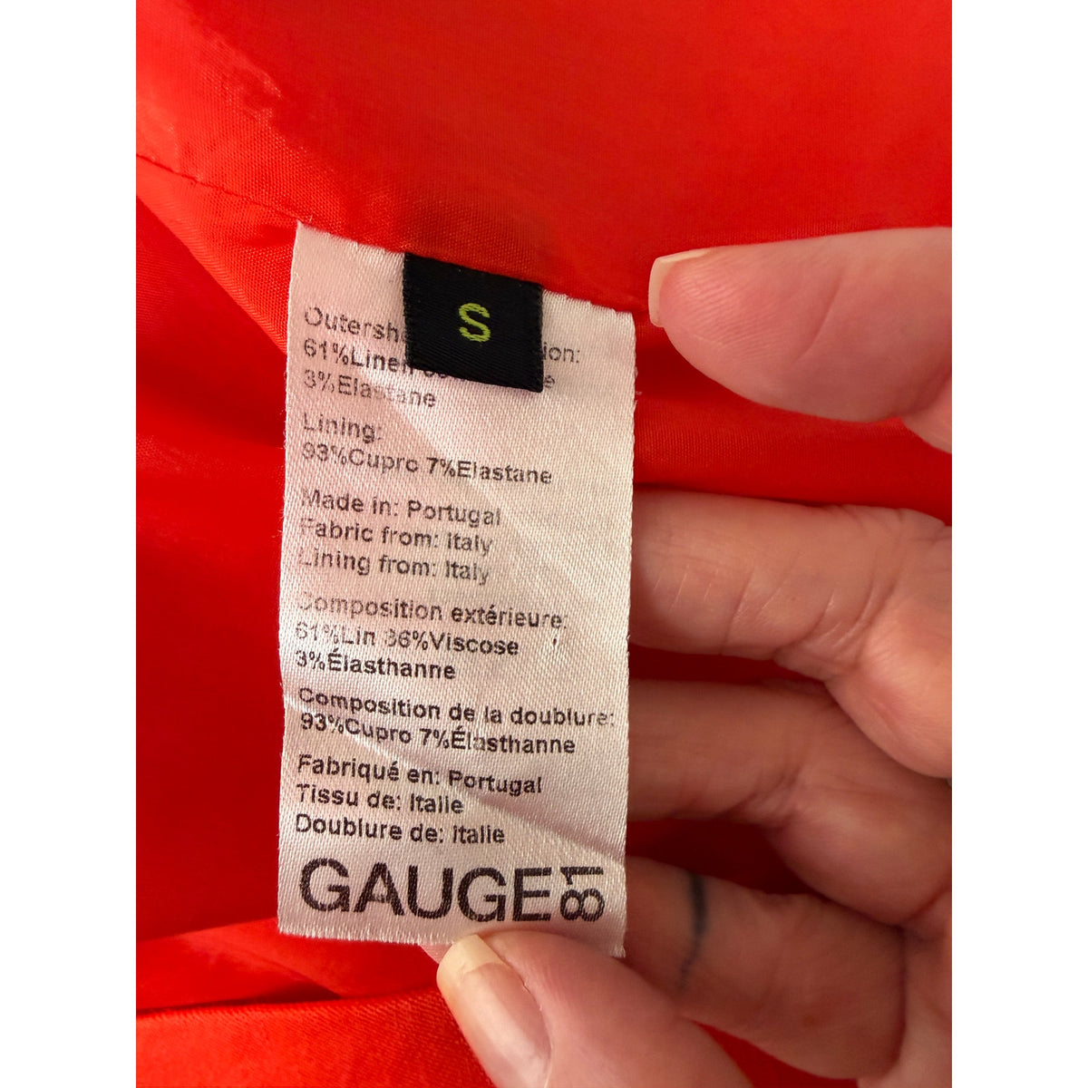 GAUGE81 Orange Red Cutout Mini Dress Women S