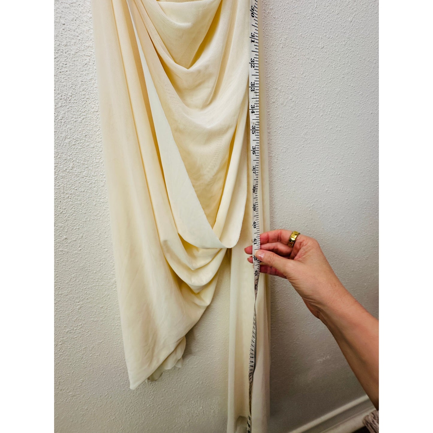 NWT David Koma Cream Crystal Claw Draped Mesh Dress US 6