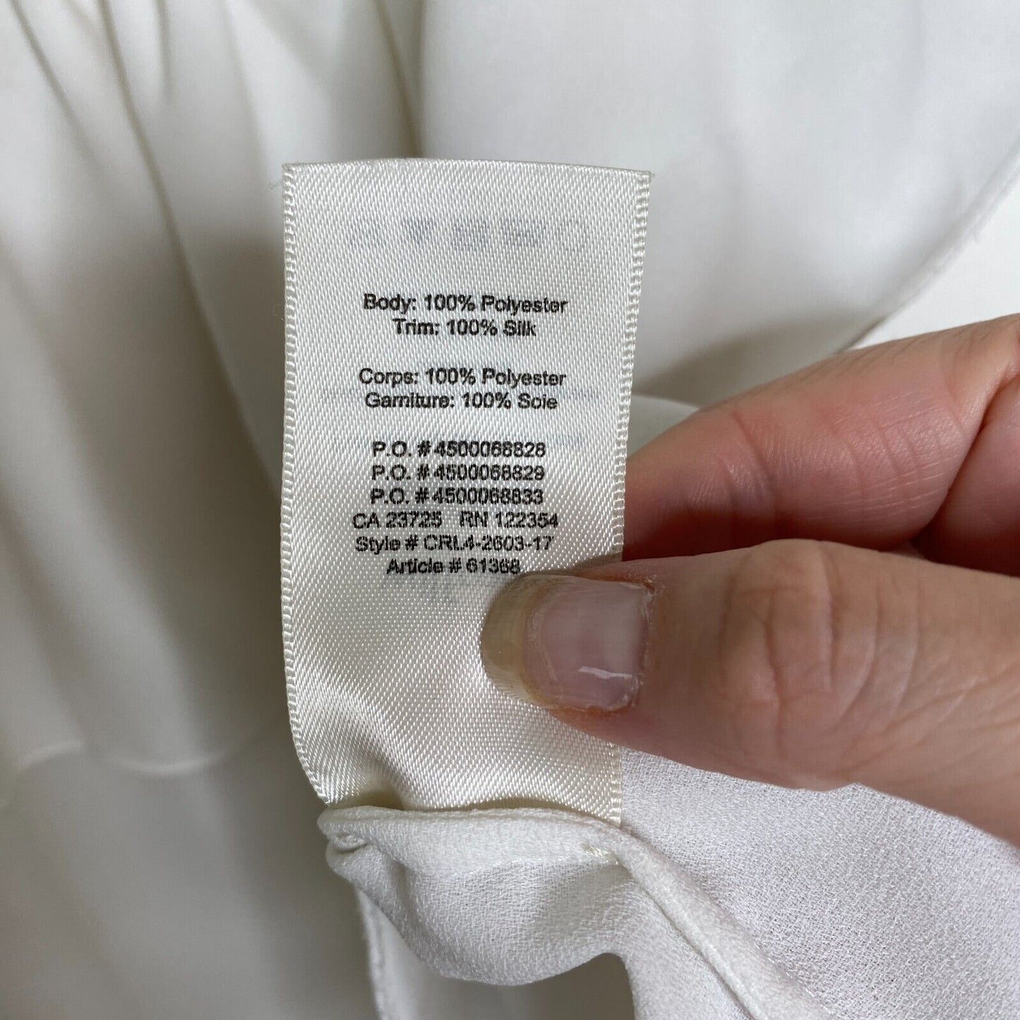 Aritzia Wilfred Silk Promener Off Shoulder Flowy Ruffle Blouse Off White Small