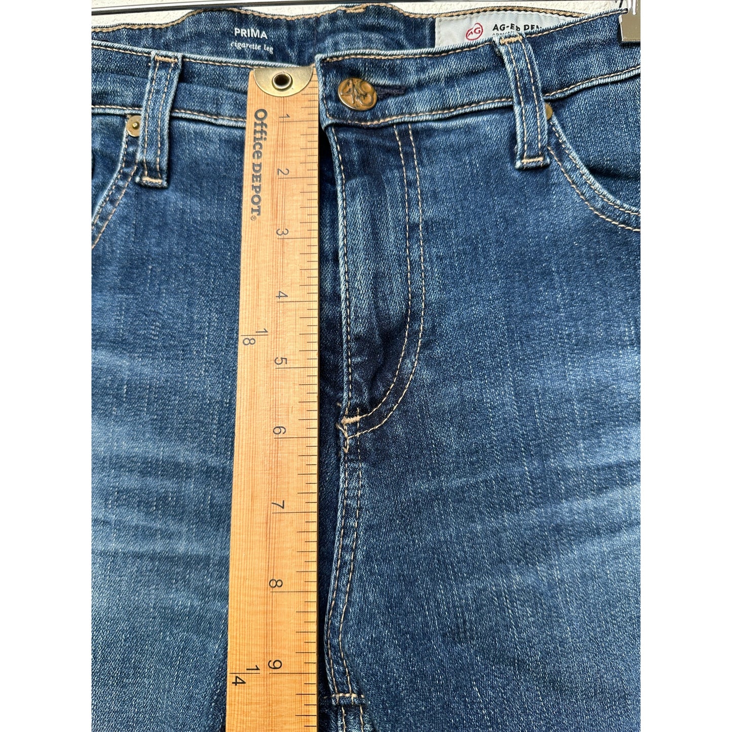 AG Adriano Goldschmied Prima Cigarette Leg Jeans Medium Wash Women’s 31R