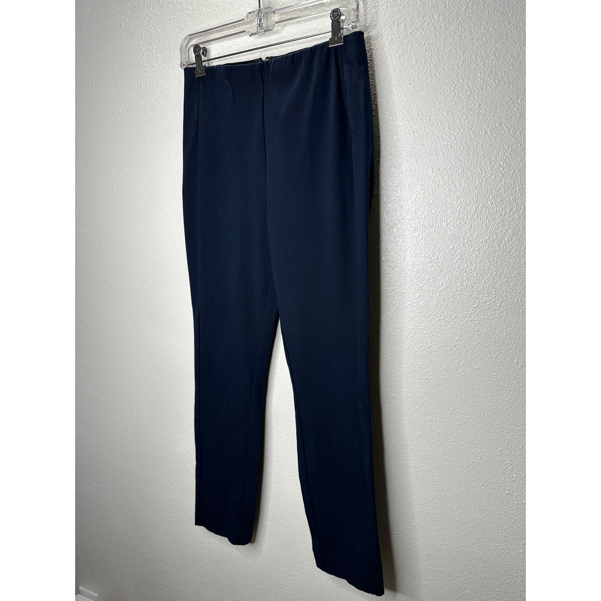rag & bone Navy Blue Stretch Back Zip High Waist Trouser Pants 8