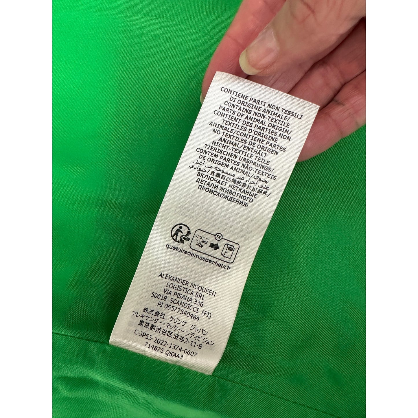 Alexander McQueen Lime Green Fitted Wool Coat Made in Italy 8