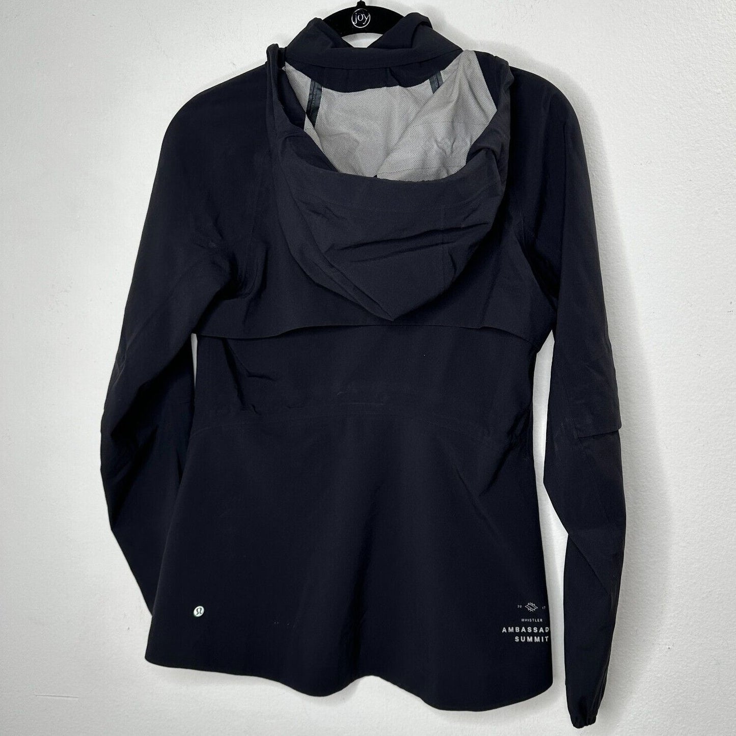 RARE Lululemon Black 2017 Whistler Ambassador Summit Jacket Front Zip Hooded 4