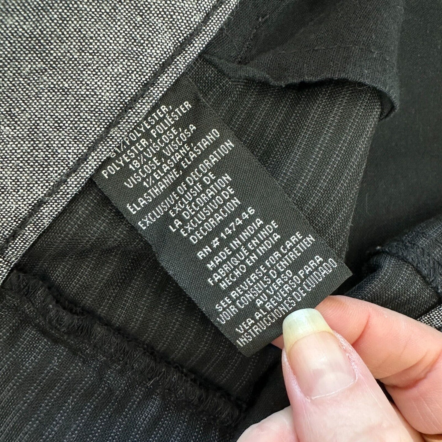 Hang 10 Black-Gray Daybreak Hybrid 21" Everyday Short Back Pocket Stretch 34