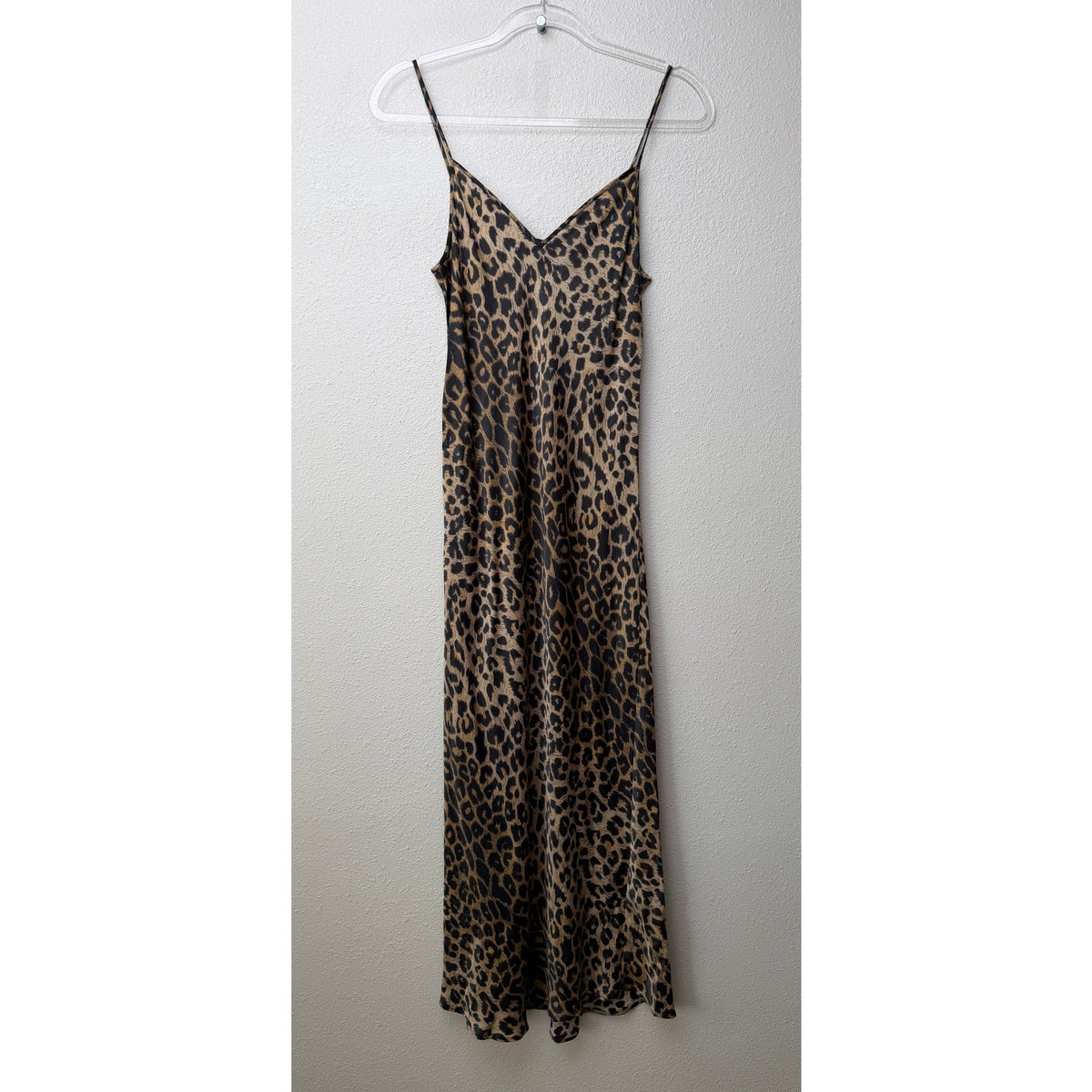 AllSaints Hera Leppo Leopard Slip Maxi Dress Women S