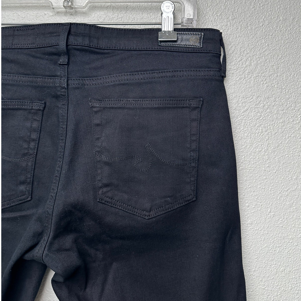 AG The Harper Essential Straight Jeans Black Size 29R