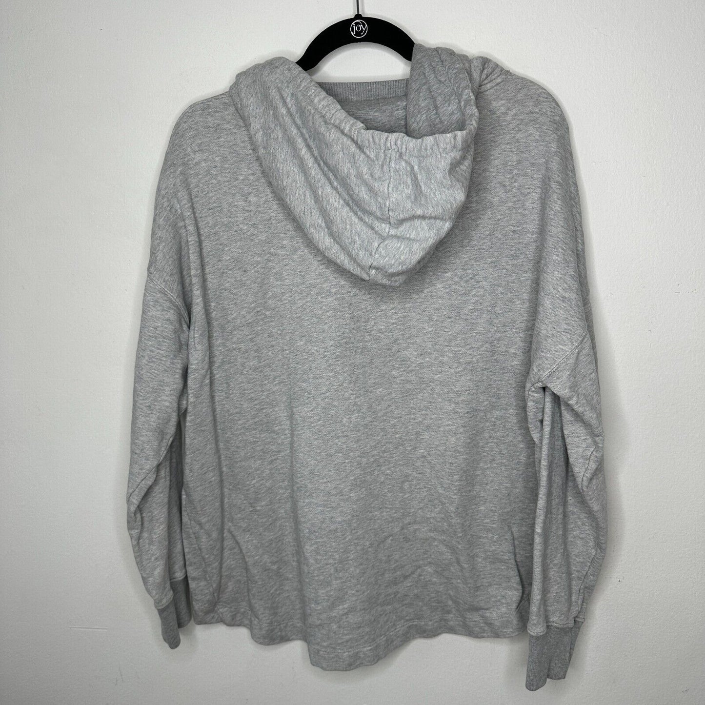 All Saints Etienne Gray Oversize Pullover Hoodie Crew Sweater Kangaroo Pouch SM