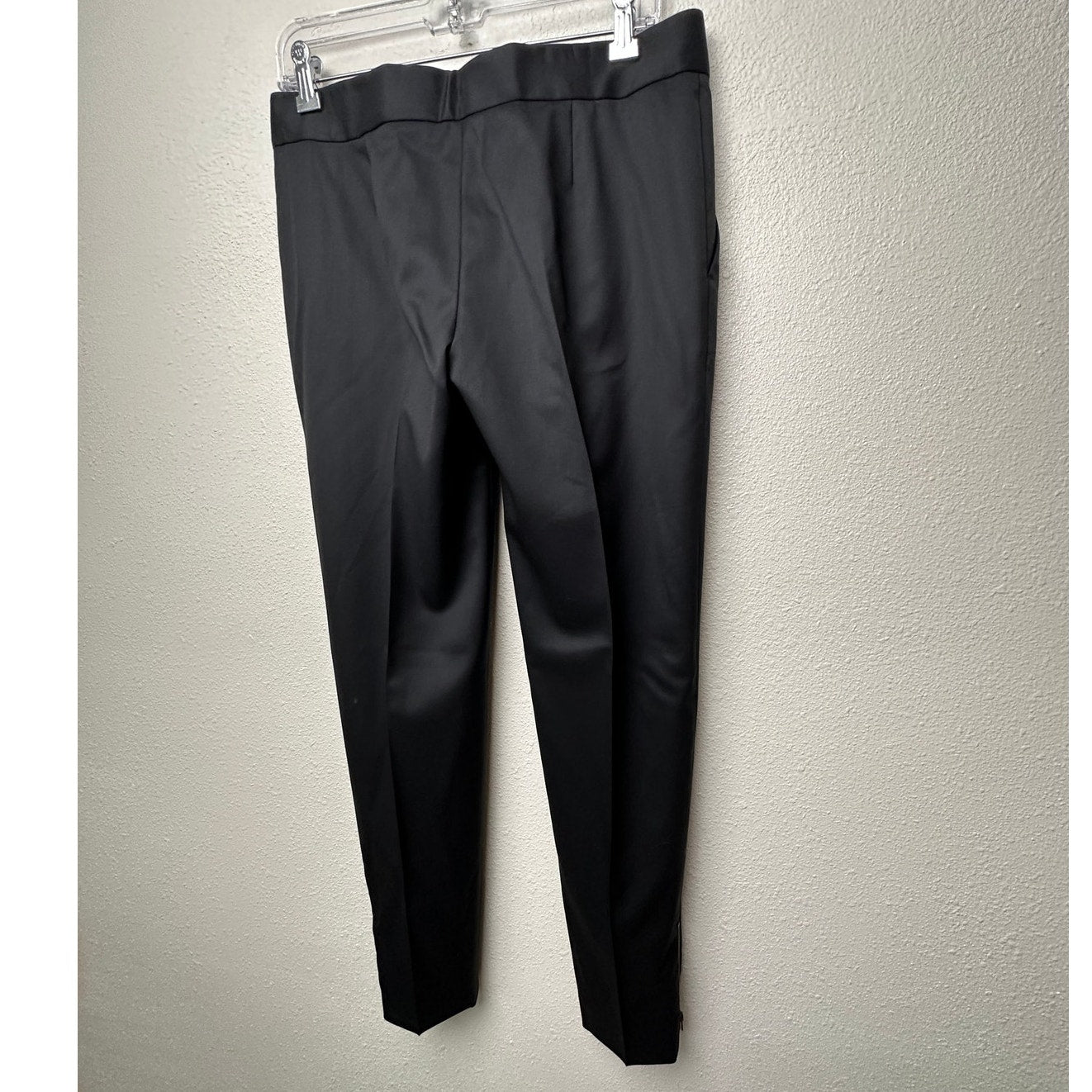 Stella McCartney Black Ankle-Zip Tailored Pants Women Size 6