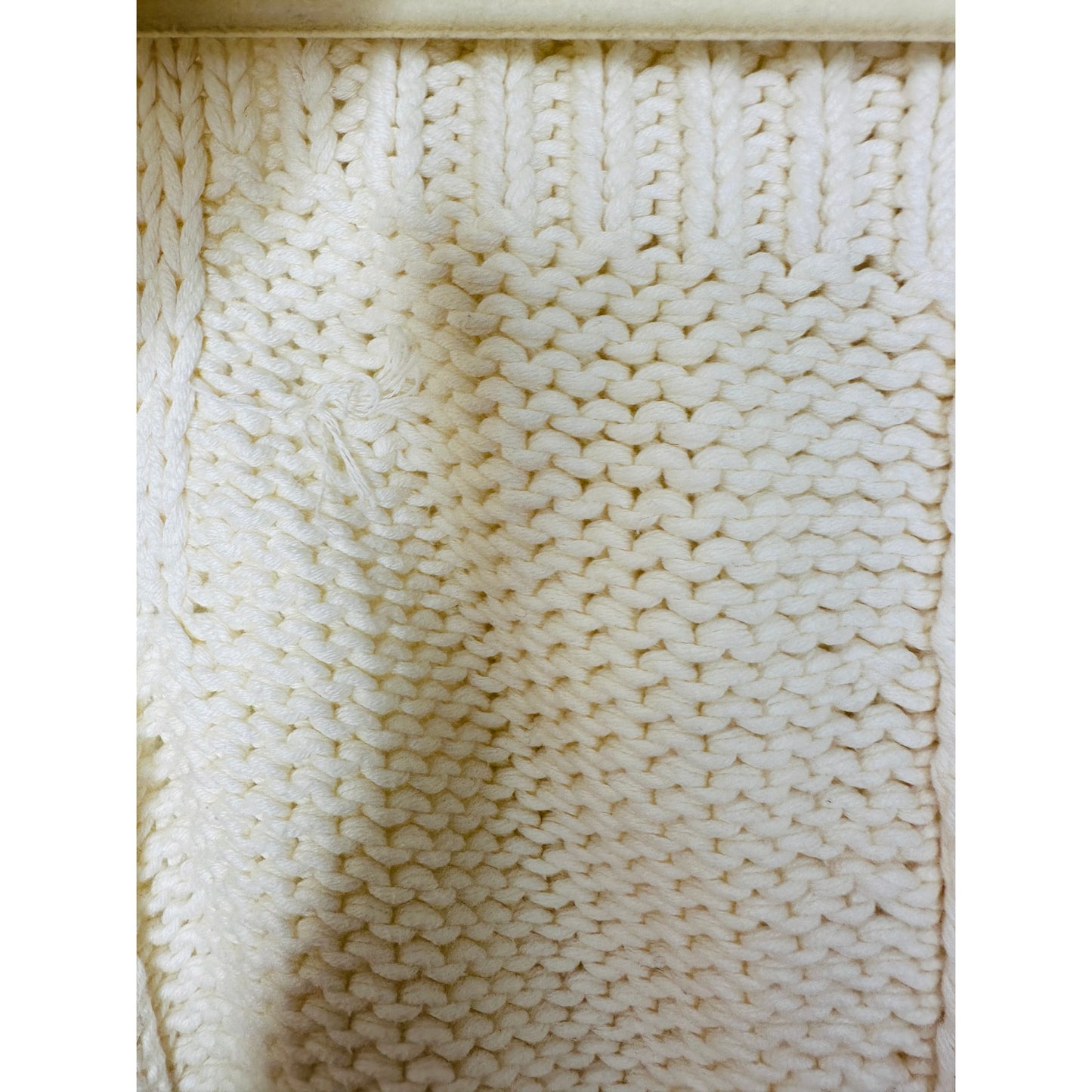 Theory Ivory Cream Chunky Knit Cropped Sweater Vest Small