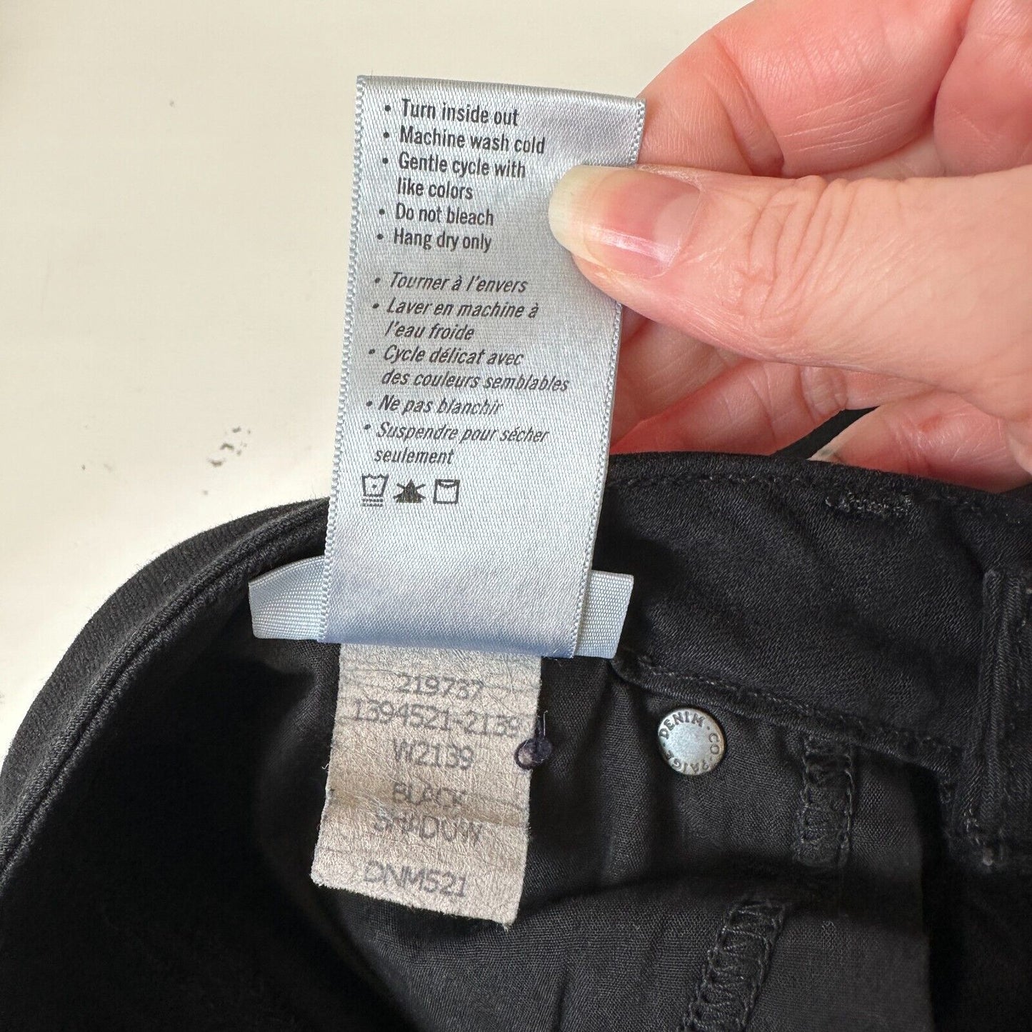 Paige Black Shadow Verdugo Ultra Skinny Jeans 5 Pocket Design Zip Fly Button 27