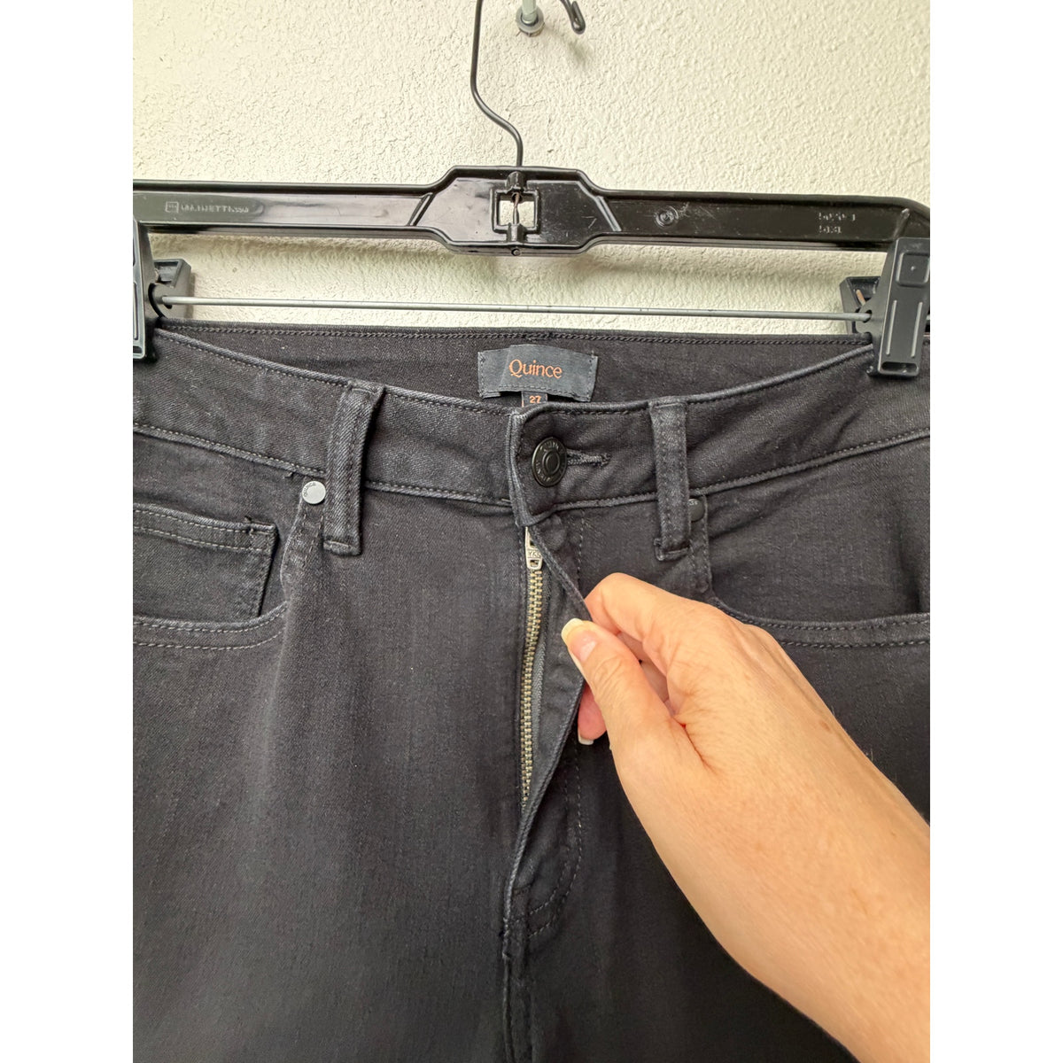 Quince Bella Black Wide Leg Jeans Women's 27 x 32